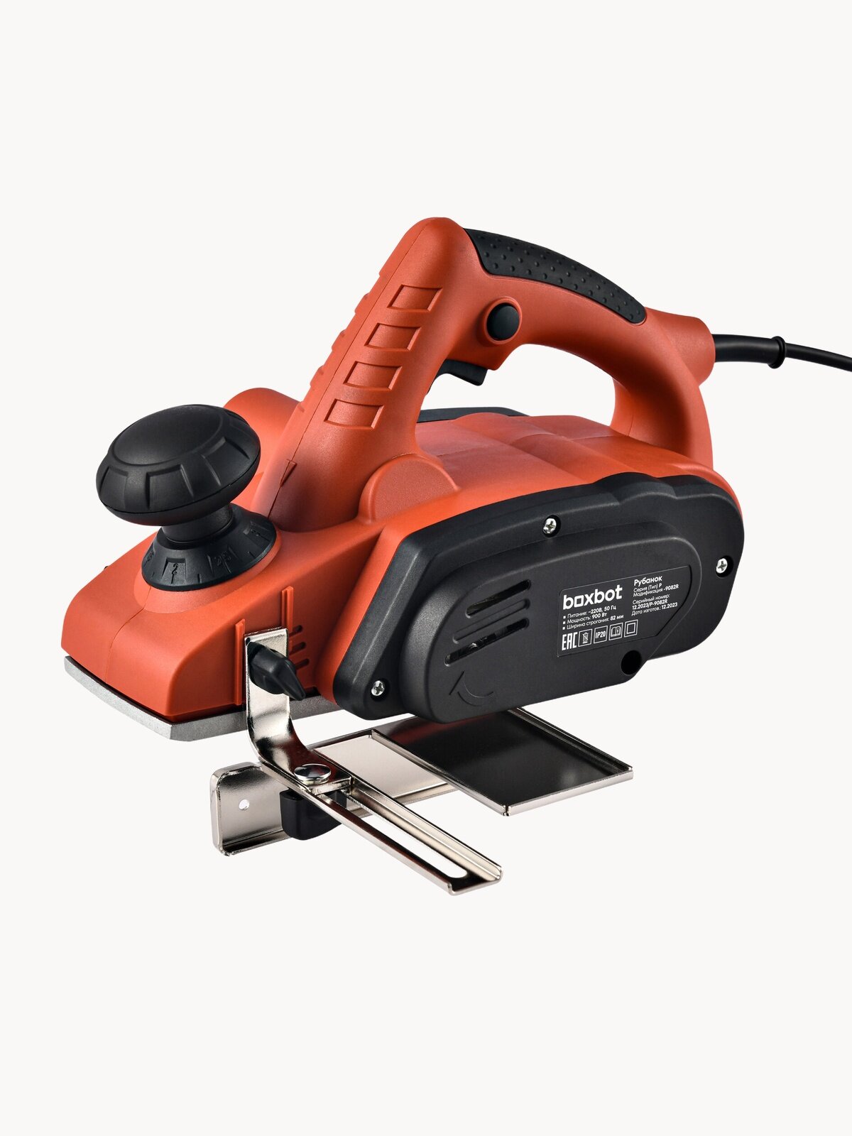 Рубанок Boxbot 82 мм, 900 Вт, выборка четверти, P-9082R