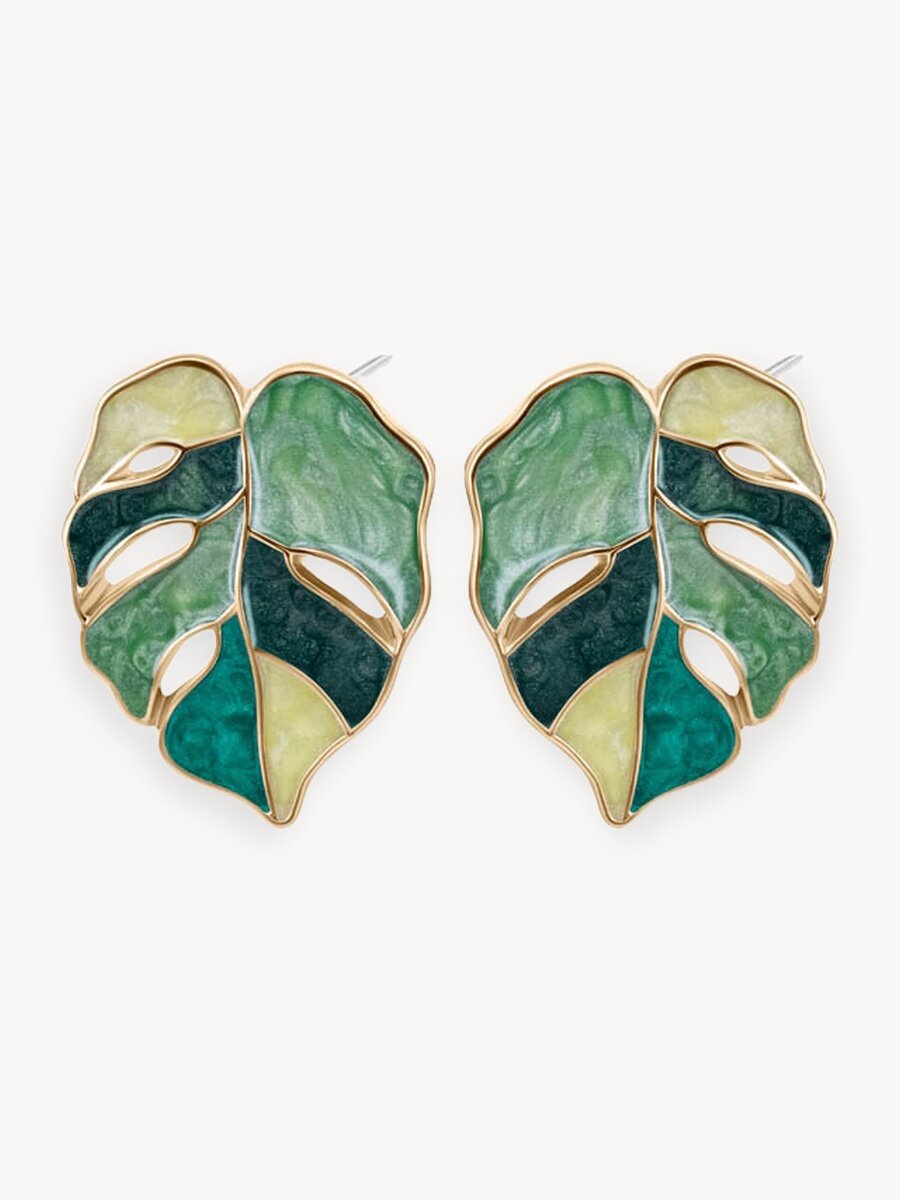 Серьги пусеты OTOKODESIGN, эмаль