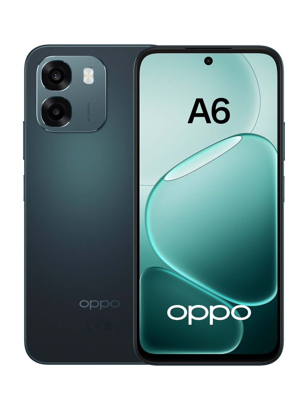 Смартфон OPPO A6 8/256, цвет изумрудный, класс защиты IP69, 7000 мАч