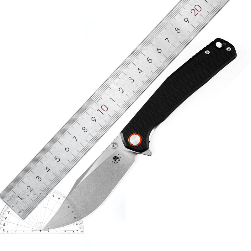 Складной нож KLAKEN TL-J335 G10 с черной рукояткой и белым лезвием, карманный для кемпинга 1шт