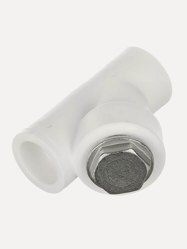 Изображение товара Фильтр полипропиленовый Valfex d40 мм 45 градусов, внутренняя/внутренняя резьба, белый, для водоснабжения