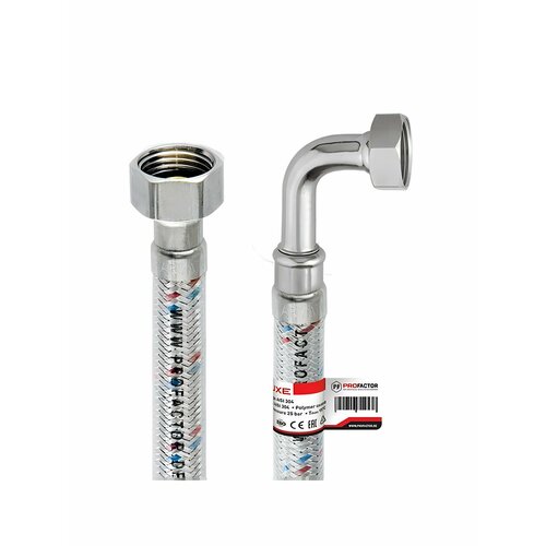 фото Подводка для воды 1/2"х0.3 м, г-г, сталь, полимер, profactor