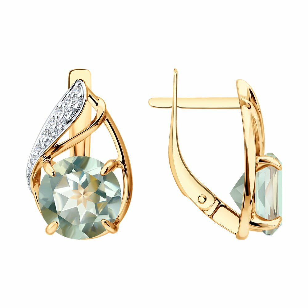 Серьги Diamant, 585 проба