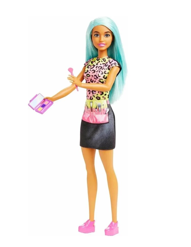 Кукла модельная Barbie Кем быть? Визажист HKT66