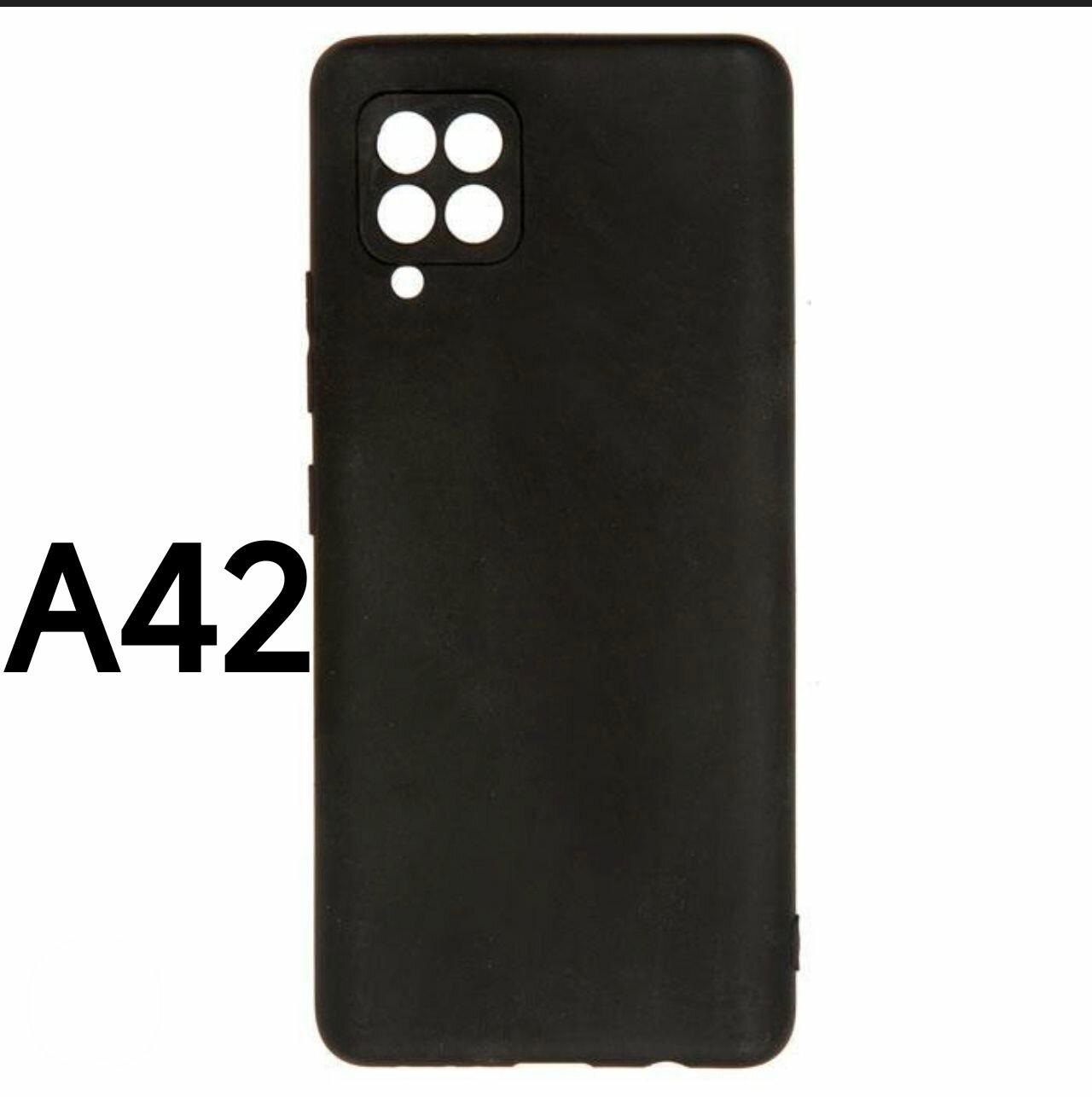 Samsung Galaxy A42 Чехол силиконовый Чёрный для самсунг галакси а42 бампер накладка кейс