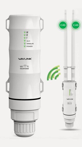 Изображение товара Уличный роутер WAVLINK N300, для наружной установки, Wi-Fi, IP65, 300Мбит/с