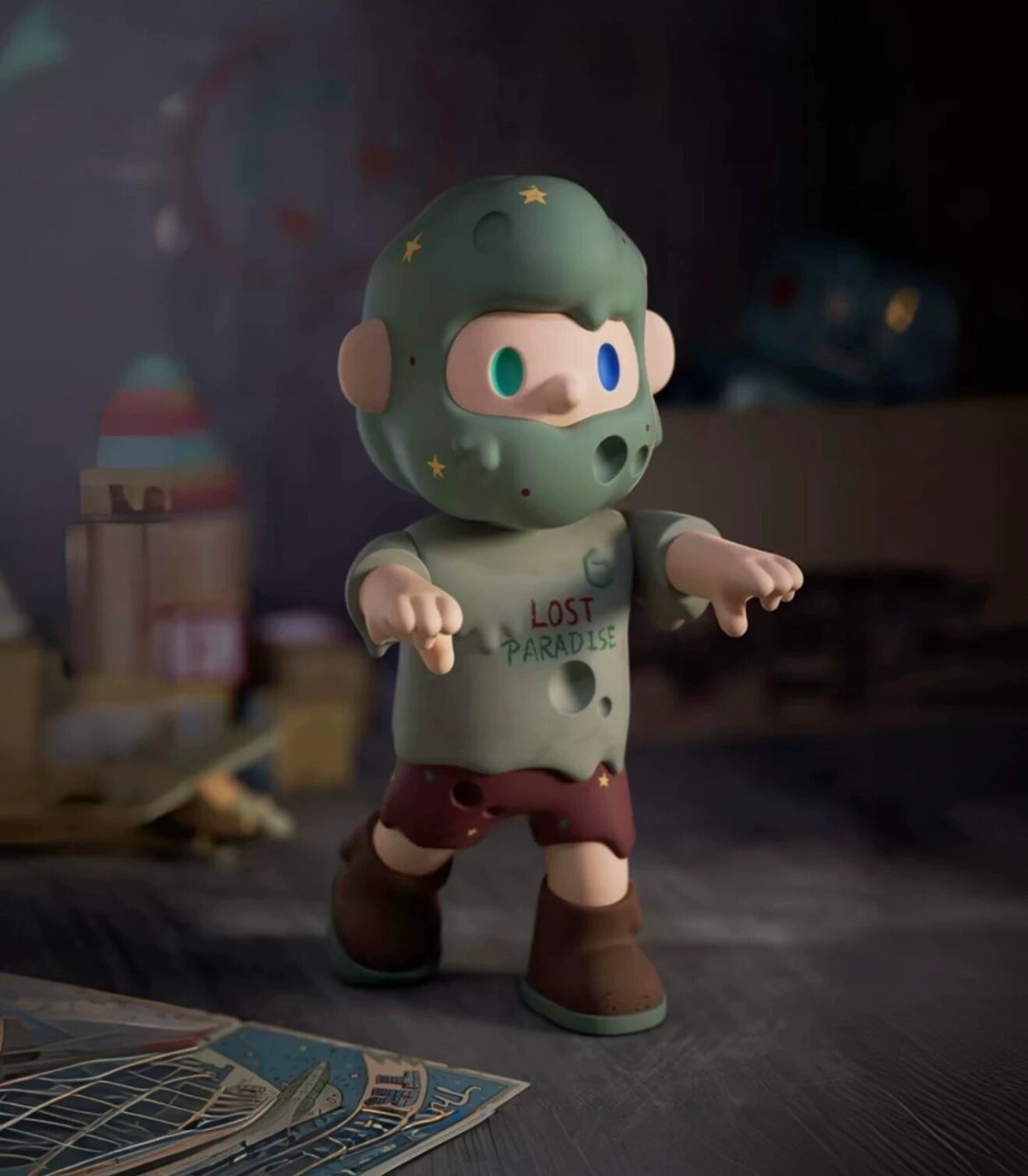 Vanta Zombie Bob 150% Old Heaven Коллекционная фигурка, Аниме стиль, Декоративная кукла 150% масштаба