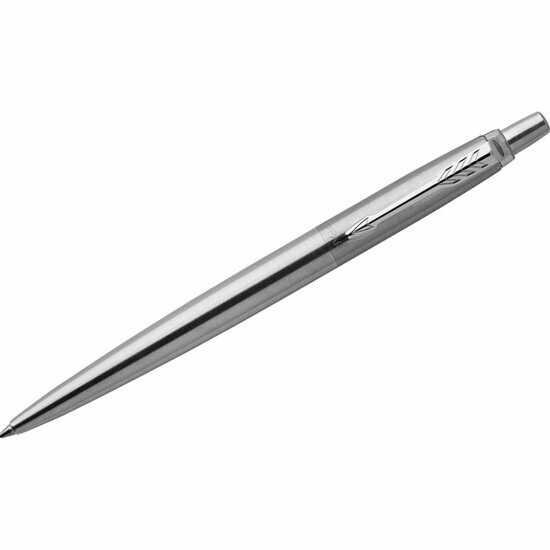 Ручка шариковая Noname Parker "Jotter Stainless Steel CT" синяя, 1,0мм, кнопочн, подарочная упаковка