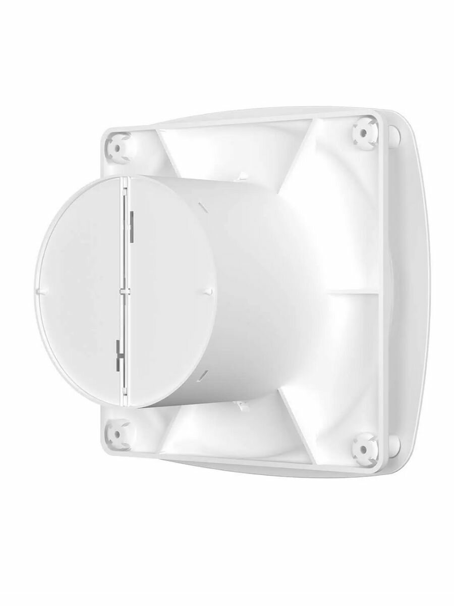 Вентилятор вытяжной RIO 4C Matt white, диаметр 100 мм, 14 Вт, 100 м3/ч, в ванную, кухню, туалет, белый матовый, DiCiTi — фото 1