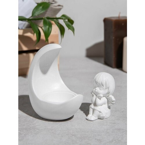 Ангел Мила и подсвечник полумесяц