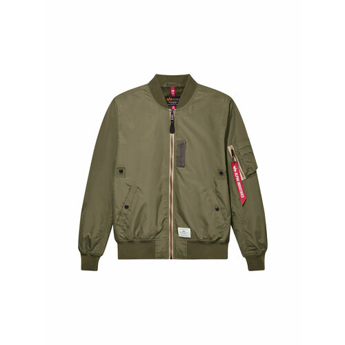 Куртка ALPHA INDUSTRIES, размер L, зеленый куртка alpha industries nylon cargo shirt jacket размер l зеленый