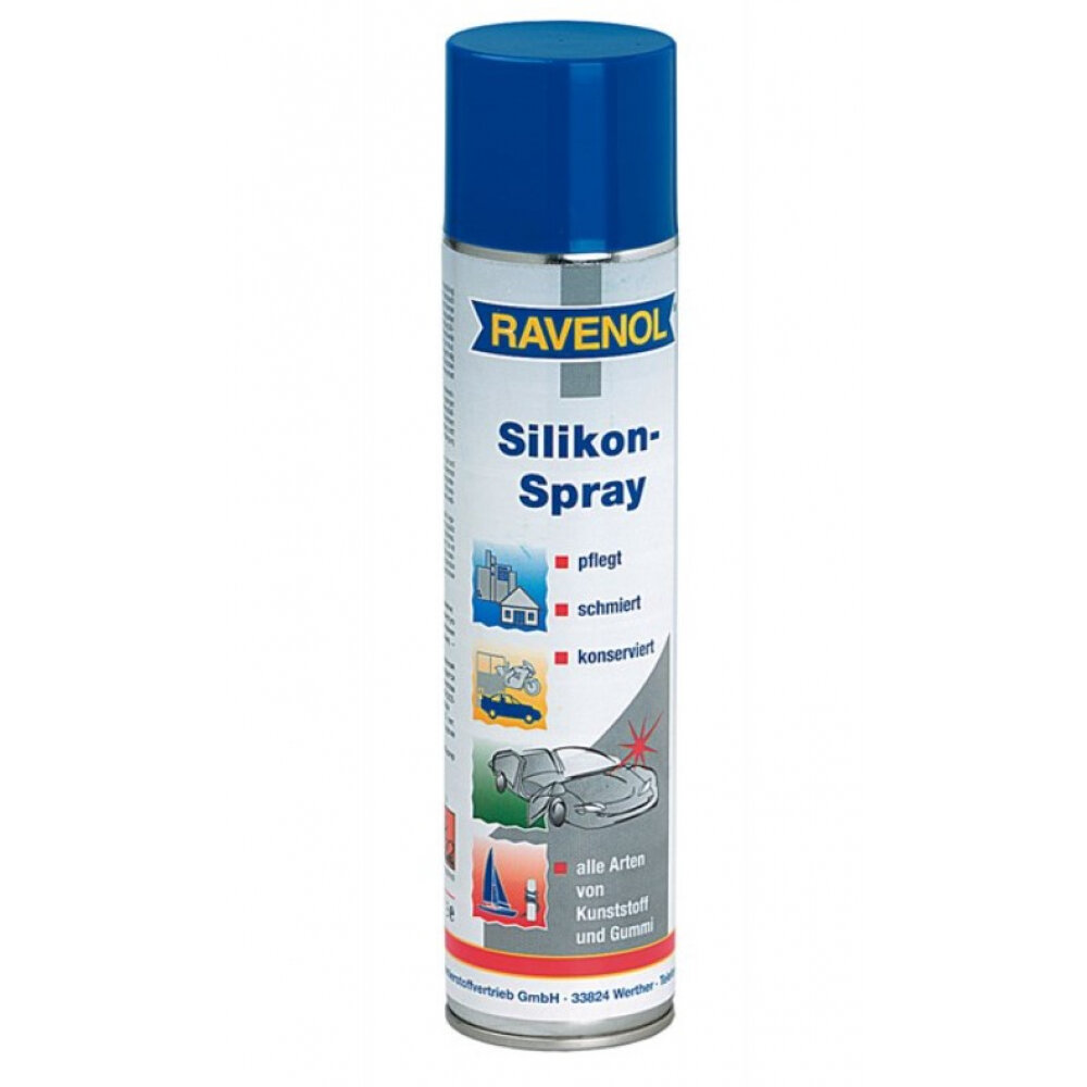 RAVENOL 4014835300552 силиконовый очиститель смазка silikon-spray (0 4л)