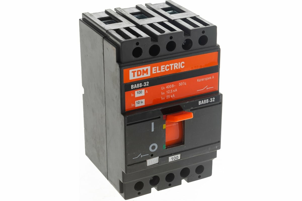 Автоматический выключатель ВА88-32 3Р 100А 25 кА TDM Electric — фото 1
