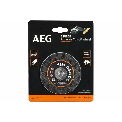 AEG Набор дисков для отрезной машины 5шт AAKMMMC05 4932478588 1221₽