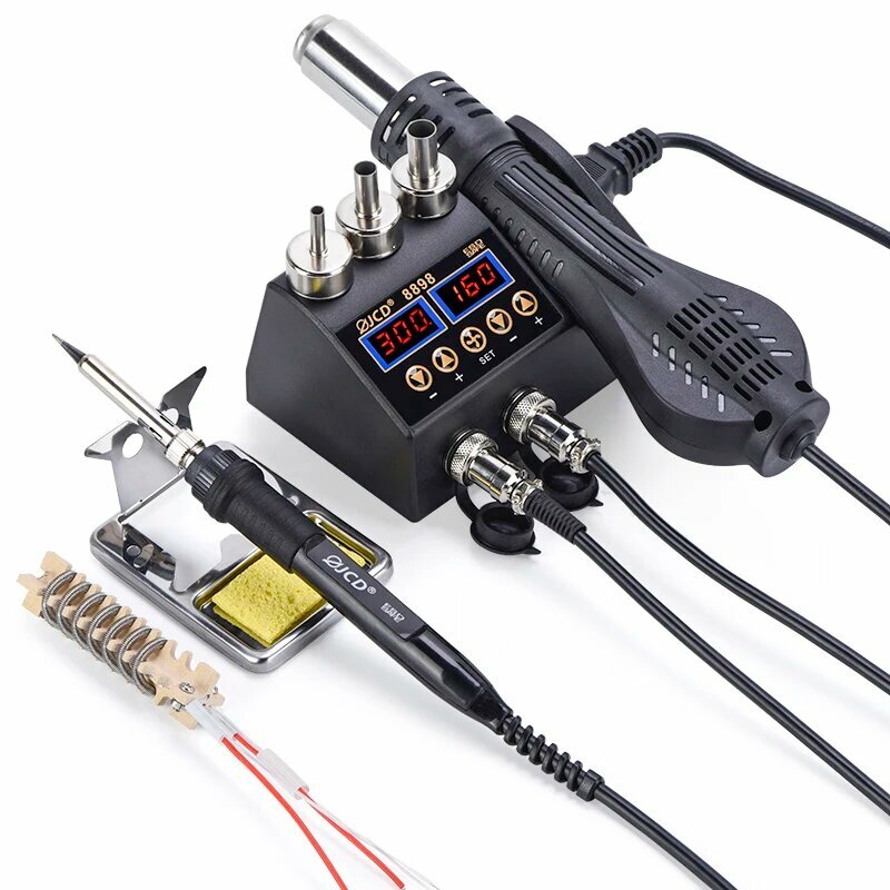 Паяльная станция JCD 8898 2 в 1, 8898 KIT2, 220V EU PLUG