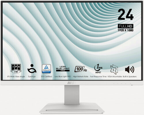 Изображение товара Монитор Msi PRO MP243XW 23.8" White (9S6-3PB5CH-075)