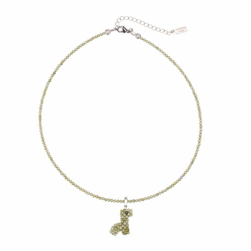 Чокер one wrong detail циркон длина 36 см зелeный 5605₽