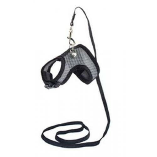 Шлейка-поводок для морских свинок и шиншилл 3d-сетка №2 обхват груди 15-20 см