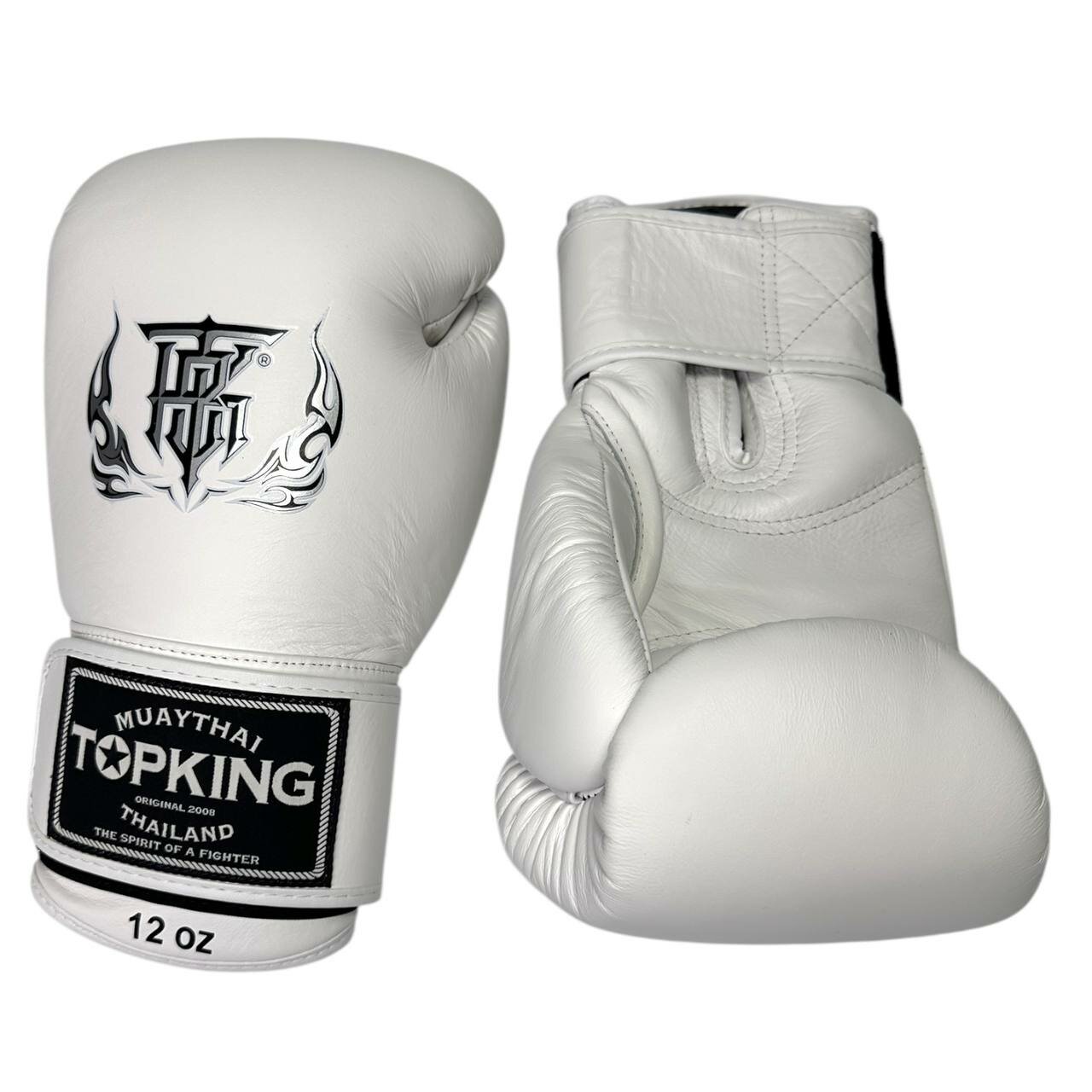 Перчатки боксёрские Top King "Ultimate" TKBGUV white 10oz — фото 1