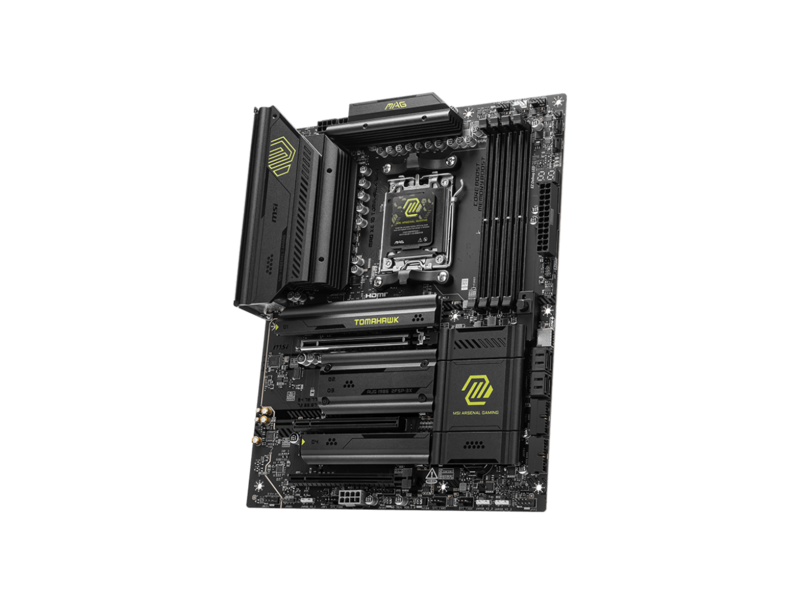 Материнская плата MAG X870 TOMAHAWK WIFI X870, AM5, 4xDDR5, 3*PCIEx16, 4*M.2, 4*TypeC, 2*USB3.2Gen2, 7*USB3.2Gen1, 8*USB2.0, 4*SATA3.0, 5G, 2*Type-C(DP), HDMI, ATX, RTL — фото 1