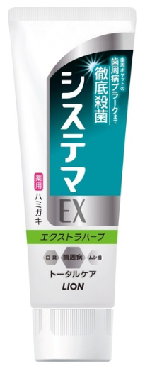 Зубная паста LION SYSTEMA EX Extra Herb, 130 мл, 130 г