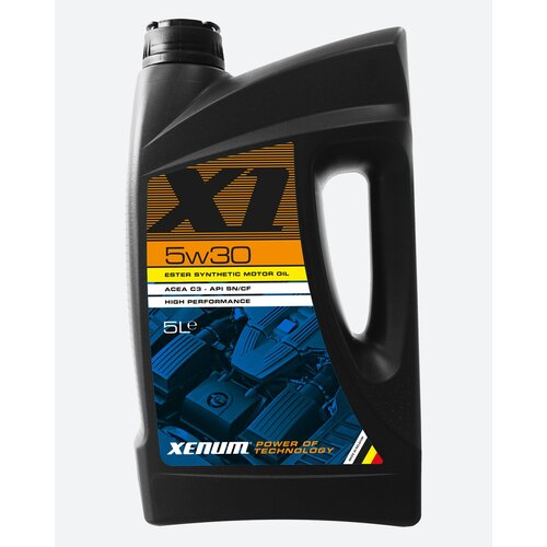 Моторное масло с эстерами XENUM X1 5W30 Синтетическое, 5 литров
