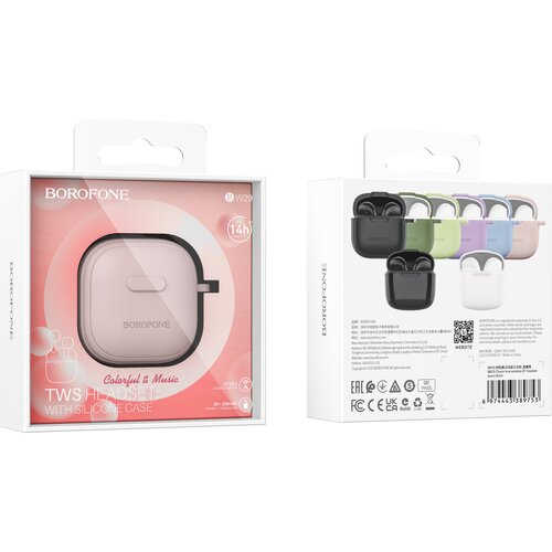 Беспроводные bluetooth наушники Borofone BW29 розовый 124000₽