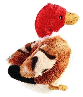GiGwi игрушка для собак малых пород, утка с пищалкой (11 см) - фото №1