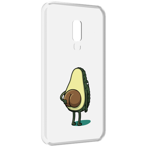Чехол MyPads смешной авокадо сзади для Meizu 15 задняя-панель-накладка-бампер