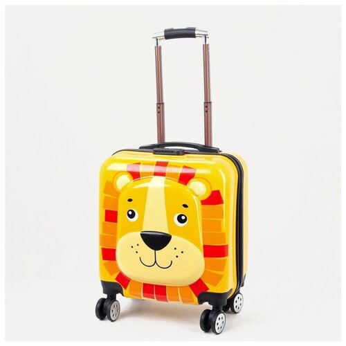 Чемодан , ручная кладь, 23х35х47 см, желтый