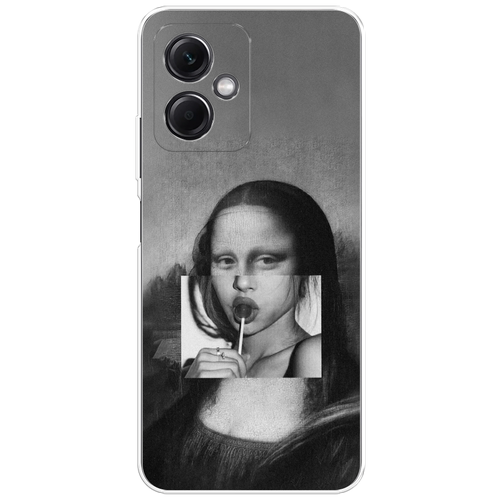 Силиконовый чехол на Xiaomi Redmi Note 12 5G / Редми Нот 12 5G Mona Lisa sucking lollipop силиконовый чехол добрый кот на redmi note 12 5g редми нот 12 5g