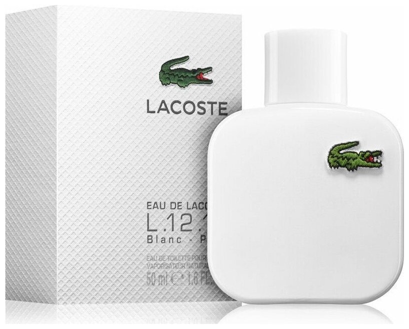 Lacoste Мужской Eau De L.12.12 Blanc Туалетная вода (edt) 50мл