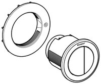 Кнопка смыва GEBERIT 116.057.KN.1 Type 10 матовый хром/глянцевый хром