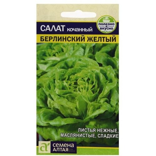 Семена Салат Берлинский, желтый, 0,5 г кочанный салат семена русский огород берлинский желтый кольчуга
