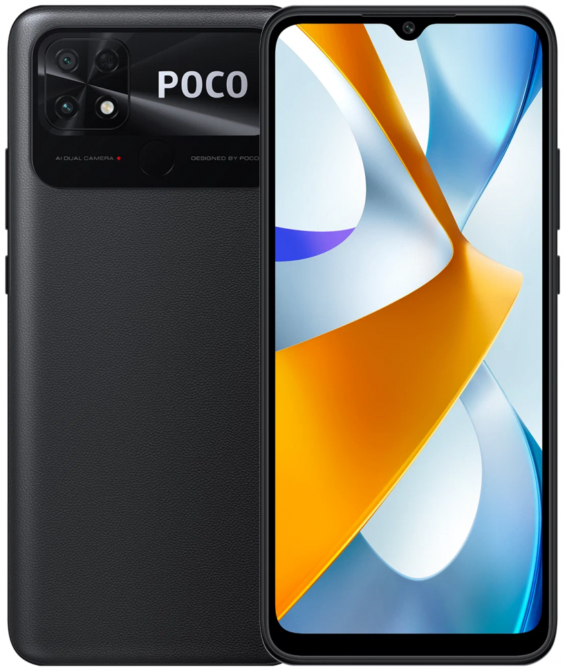 Смартфон Xiaomi POCO C40 4/64 ГБ, заряженный черный