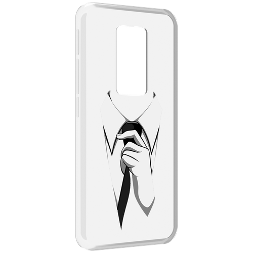 Чехол MyPads галстук для Motorola Defy 2021 задняя-панель-накладка-бампер