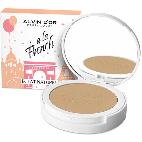 Пудра компактная фиксирующая Alvin D'or Eclat Naturel A LA FRENCH, 10g