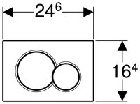 Кнопка смыва GEBERIT 115.770.CG.5 манхэттен