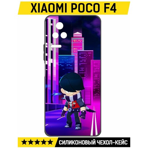 Чехол-накладка Krutoff Soft Case Brawl Stars - Эдгар для Xiaomi Poco F4 черный чехол накладка krutoff soft case brawl stars эдгар для xiaomi 13 черный