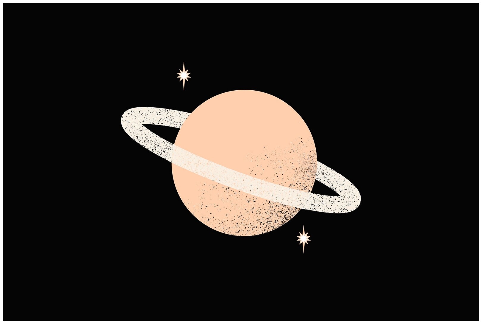Постер / Плакат / Картина на холсте Планета в космосе