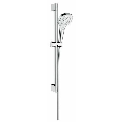 Душевой гарнитур hansgrohe Croma Select E Vario EcoSmart 26583400, хром/белый хром 1600 мм