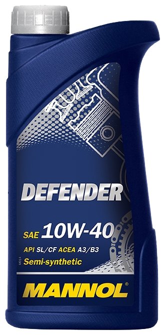 Моторное масло MANNOL Defender 10W-40, 1 л