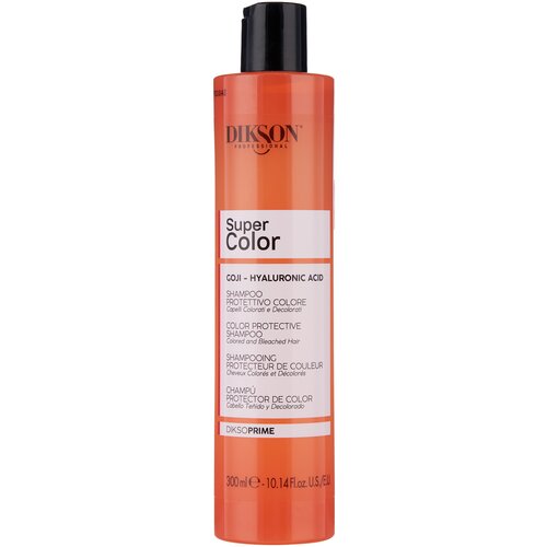 dikson шампунь с экстрактом ягод годжи для окрашенных волос shampoo color protective 1000 мл dikson diksoprime Dikson шампунь Diksoprime Super Color для окрашенных волос с экстрактом ягод годжи, 300 мл