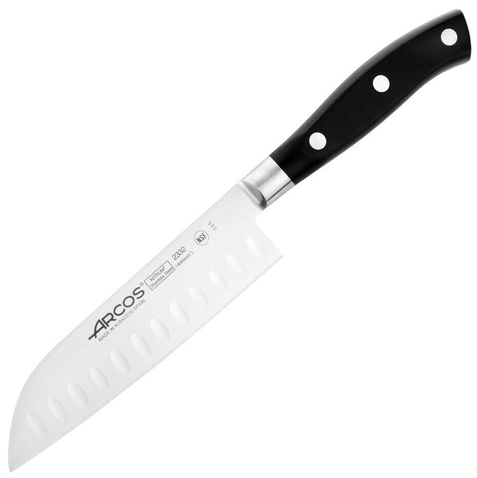 Нож японский шеф Riviera, длина лезвия 14 см, нержавеющая сталь Nitrum, Arcos, Испания, 2332
