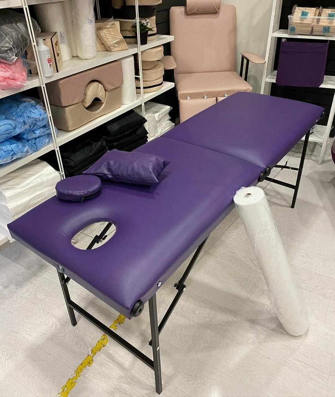 Массажный стол Your Stol универсальный XL, 190х70, розовый - фотография № 7