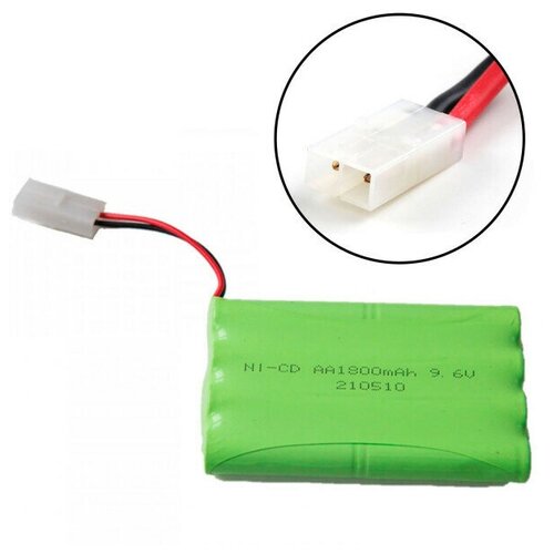 Аккумулятор NI-CD AA 9.6V 1800MAH форма COLUMN-ROW разъем TAMIYA аккумулятор ni cd aa 9 6v 1800mah форма column row разъем tamiya