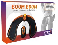 Вибромассажер пояс Gess Boom Boom черный/оранжевый