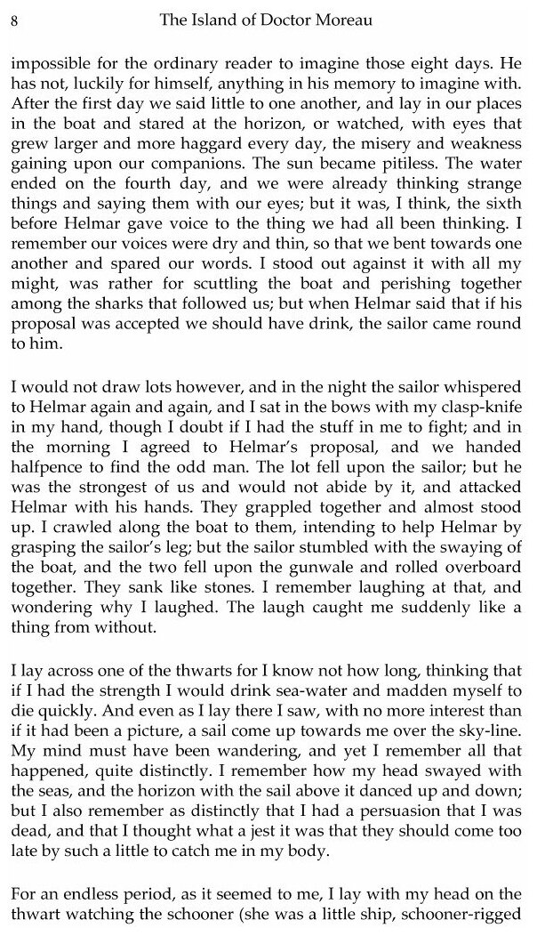 The Island of Doctor Moreau. A Novel in English. 1896 = Остров доктора Моро. Роман на английском языке - фото №7