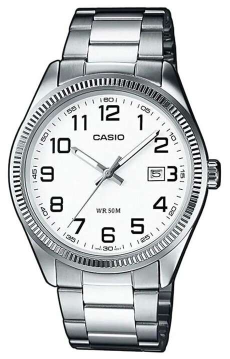 Наручные часы CASIO Collection MTP-1302D-7B, белый, серебряный