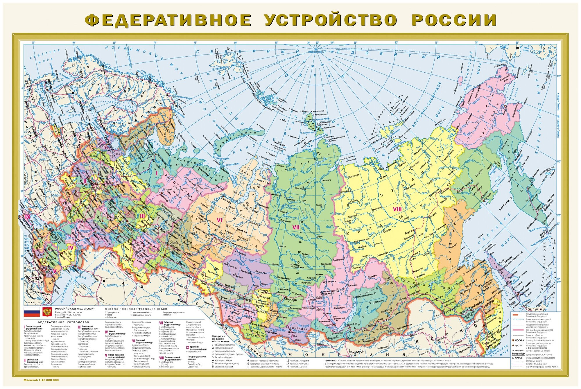 Политическая карта мира. Федеративное устройство - фото №3